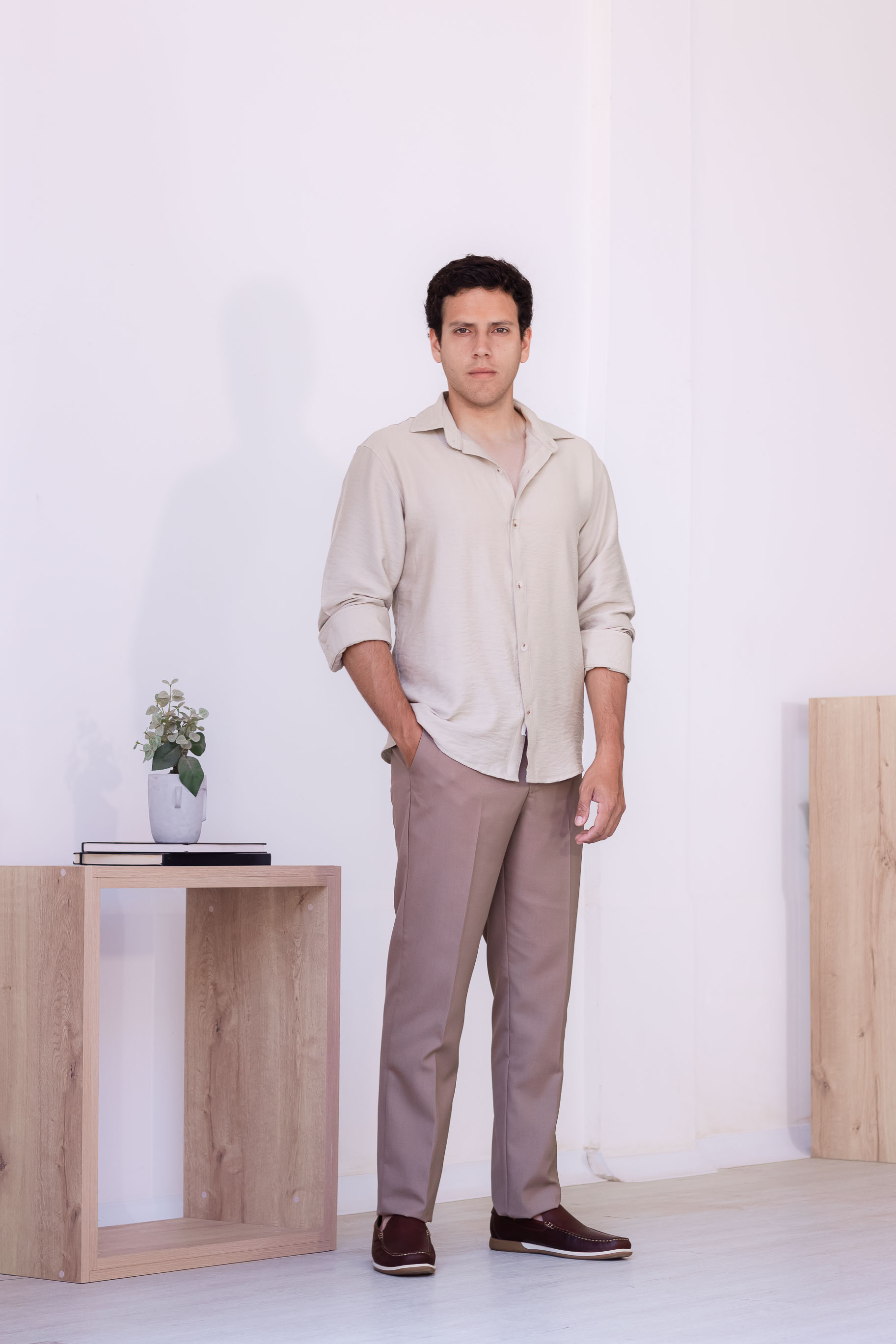 Camisa Oxford - Beige Arena
