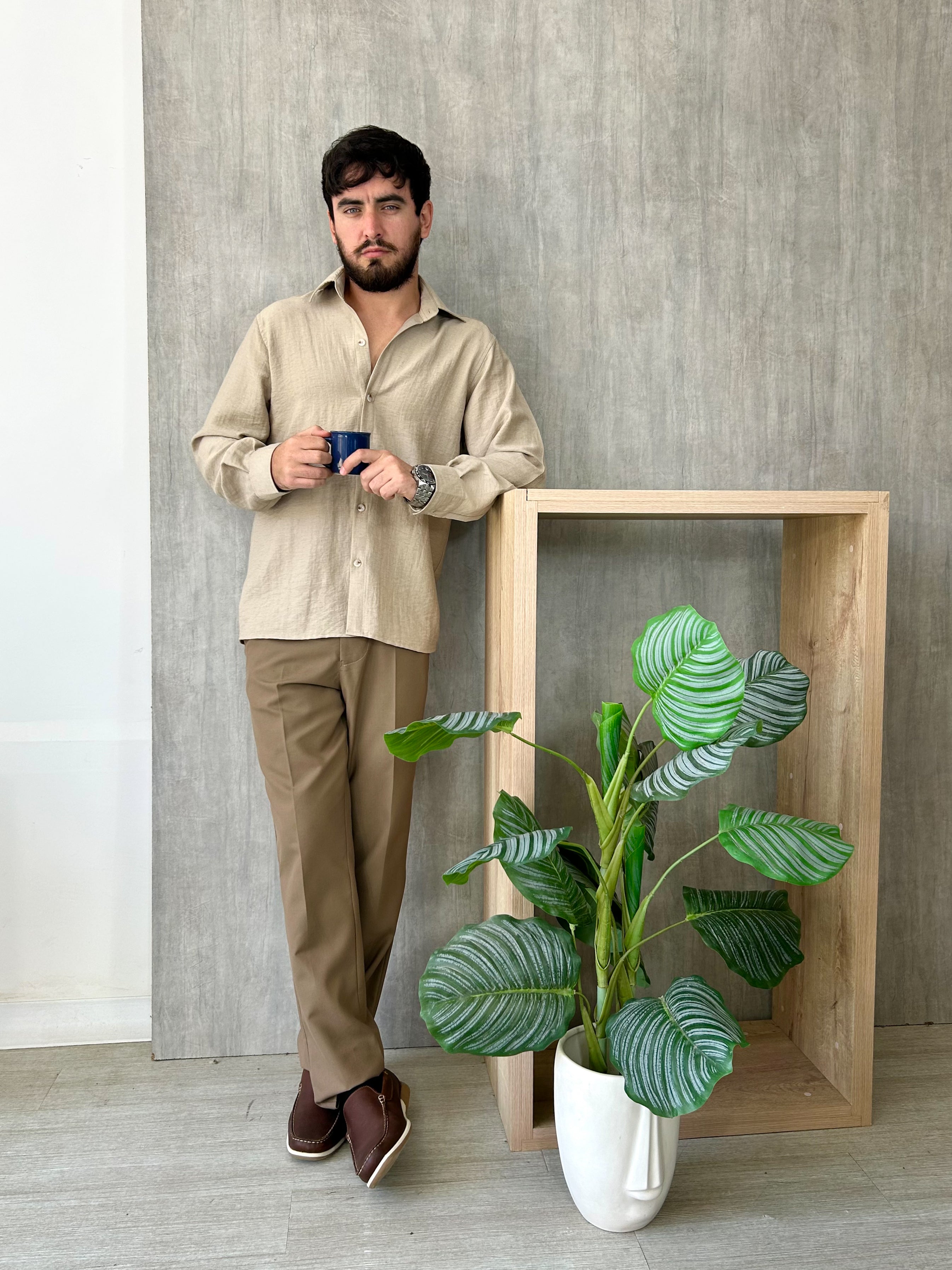 Camisa Apolo - Beige Arenas