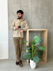 Camisa Apolo - Beige Arenas