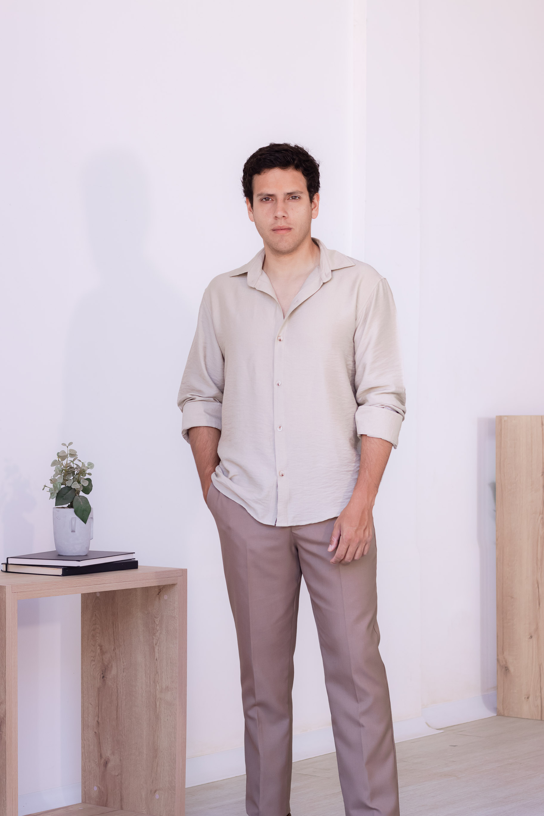 Camisa Oxford - Beige Arena
