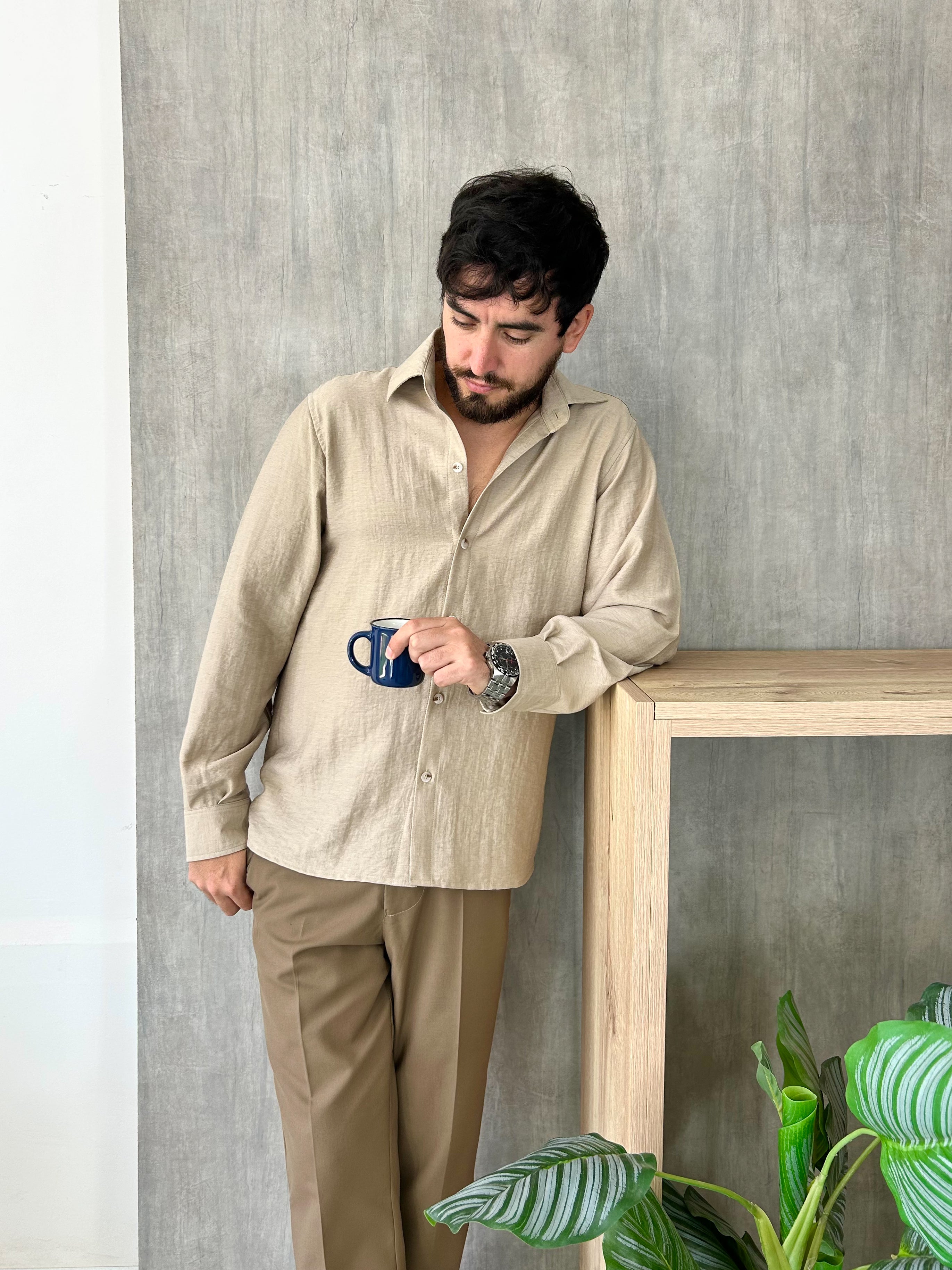 Camisa Apolo - Beige Arenas