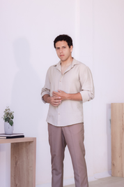 Camisa Oxford - Beige Arena