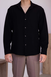 Camisa Oxford - Negro