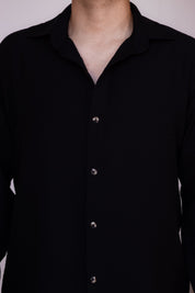 Camisa Oxford - Negro