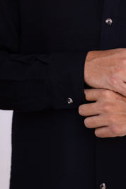 Camisa Oxford - Negro