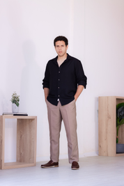 Camisa Oxford - Negro