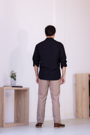 Camisa Oxford - Negro