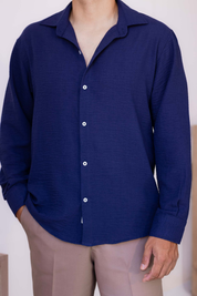 Camisa Oxford - Azul Navy