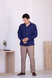 Camisa Oxford - Azul Navy