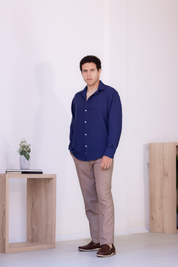Camisa Oxford - Azul Navy