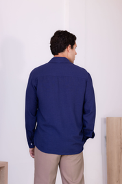 Camisa Oxford - Azul Navy