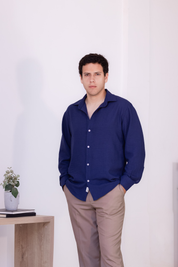 Camisa Oxford - Azul Navy