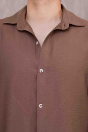 Camisa Oxford - Marrón