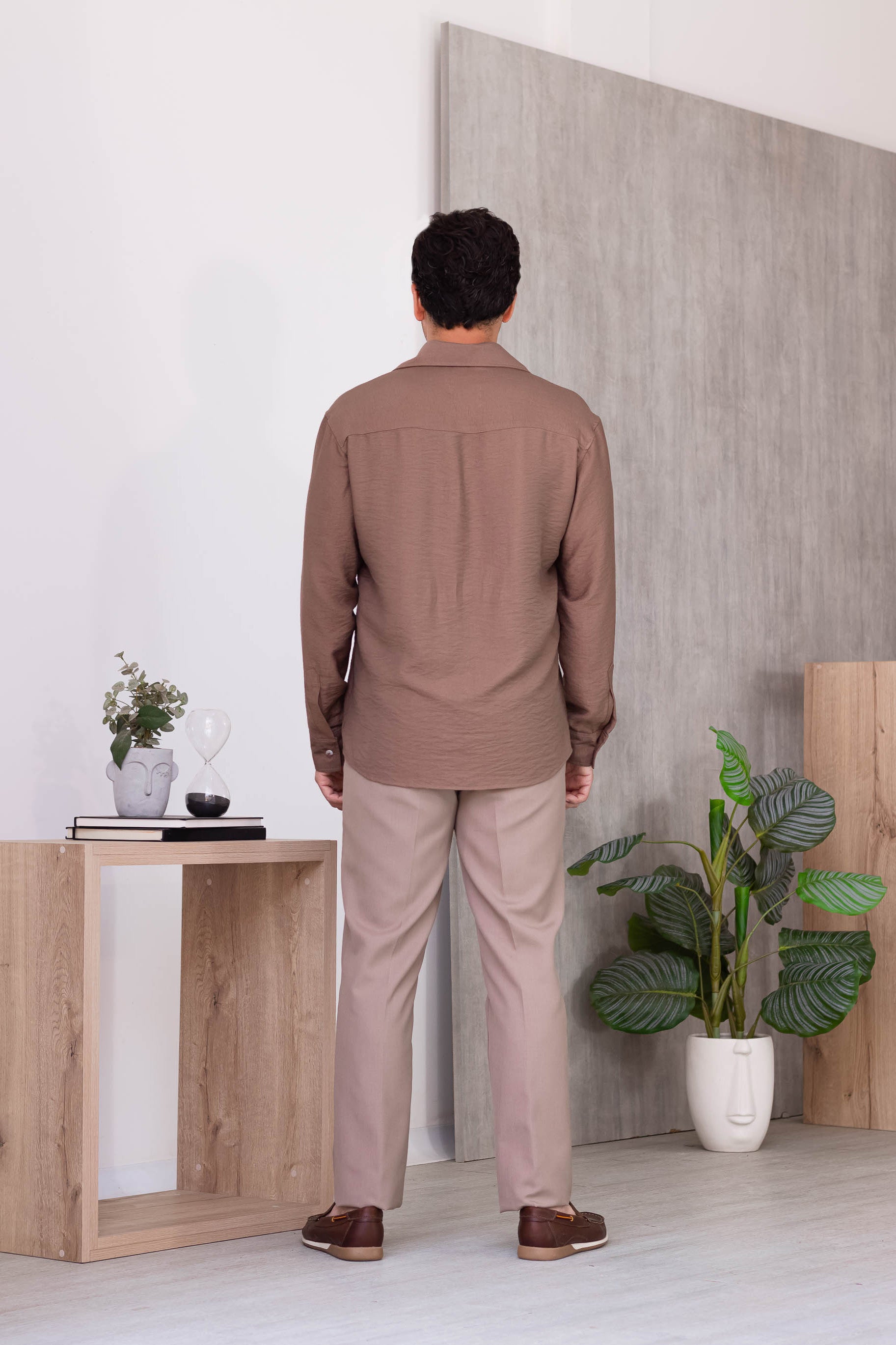 Camisa Oxford - Marrón