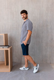 Camisa Cairo - Azul Navy