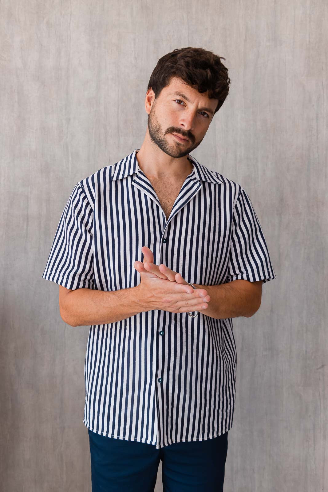 Camisa Cairo - Azul Navy
