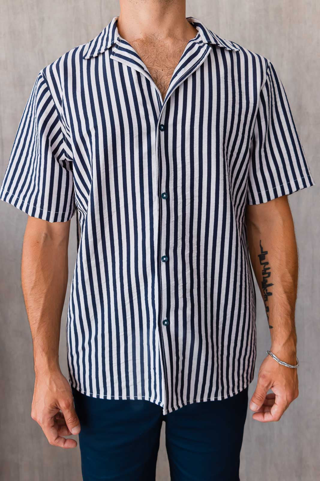 Camisa Cairo - Azul Navy