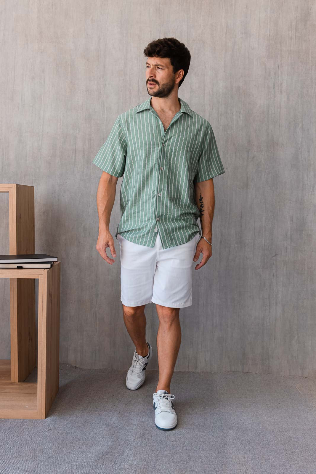 Camisa Cairo - Verde Pistacho