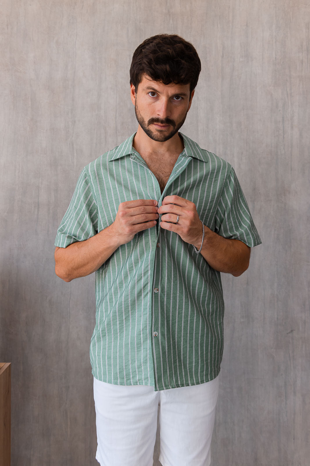 Camisa Cairo - Verde Pistacho