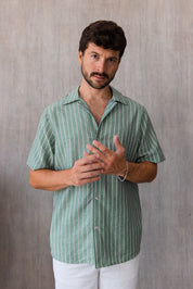 Camisa Cairo - Verde Pistacho