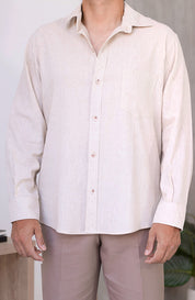 Camisa Harry - Nude Jaspeado
