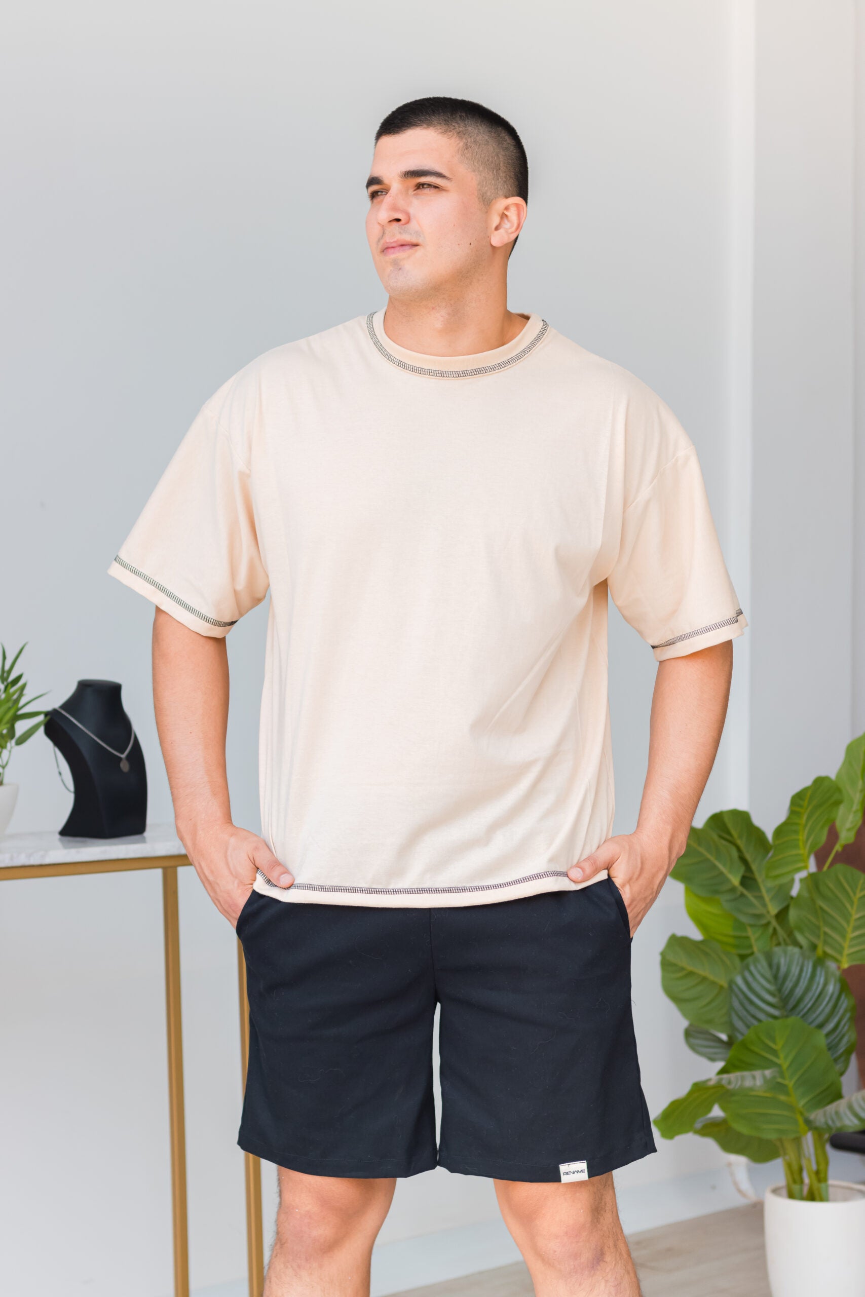 BOXY TEE - NUDE