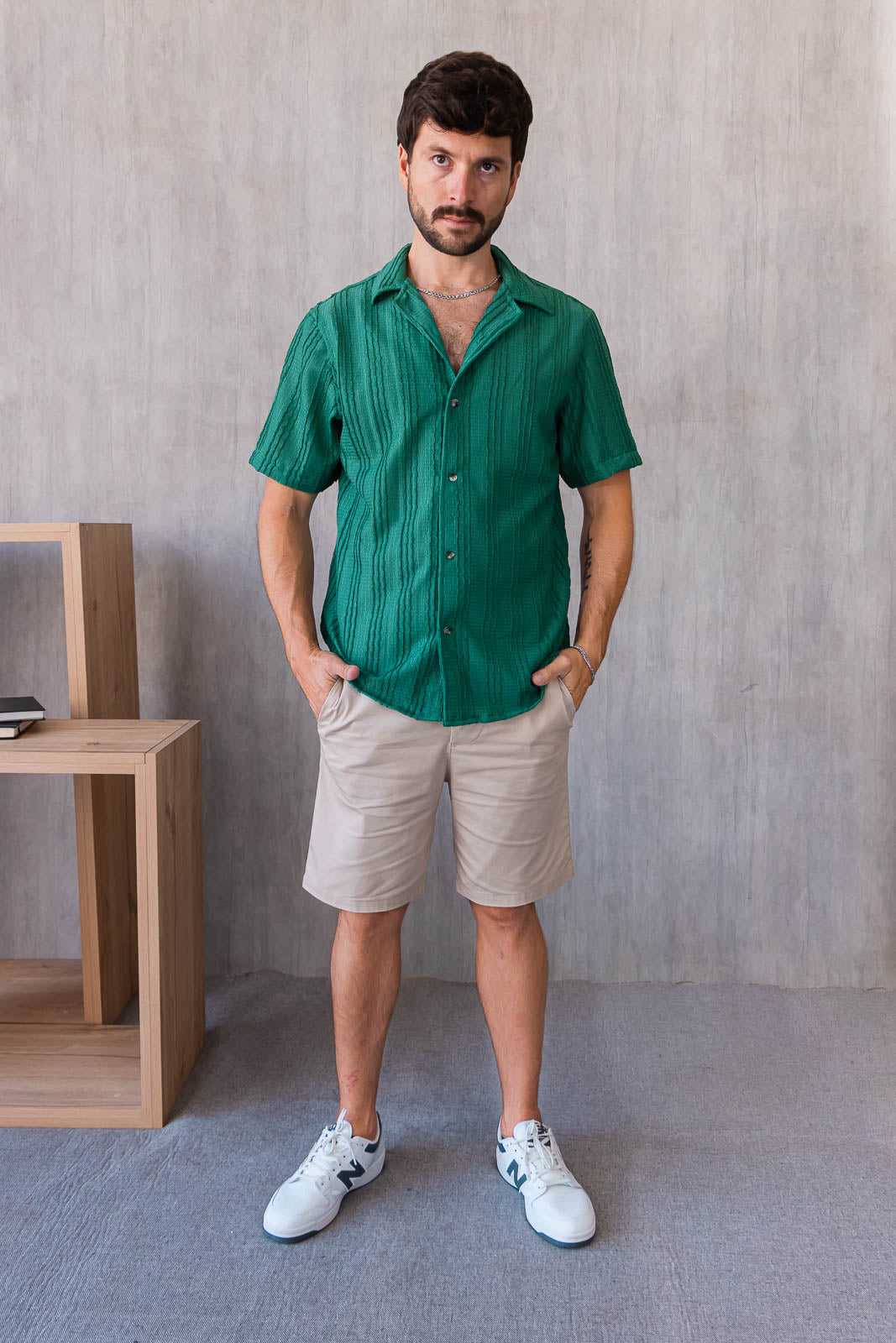 Camisa Cairo - Verde Esmeralda