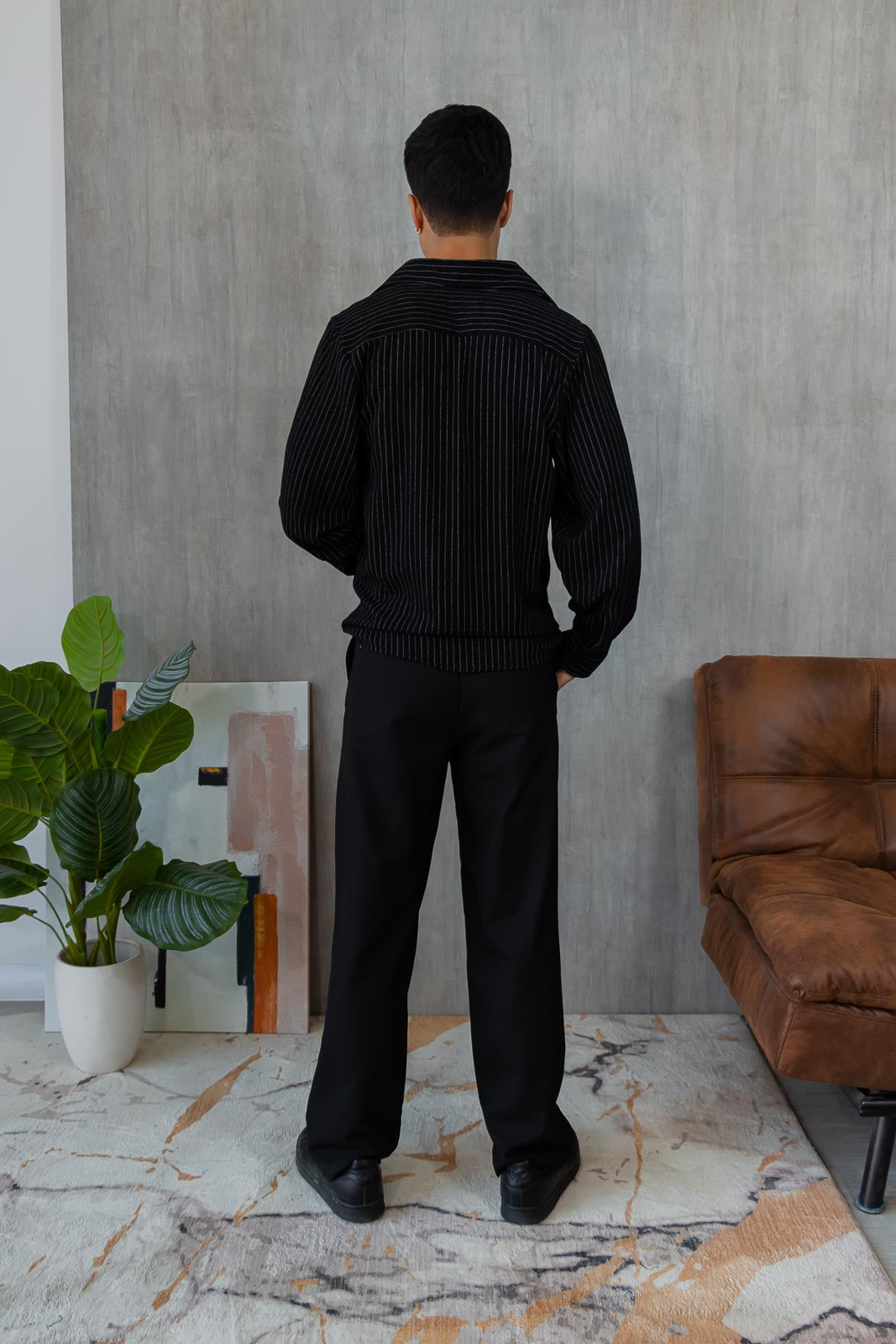 Nápoles Shirt -  Black Rayas