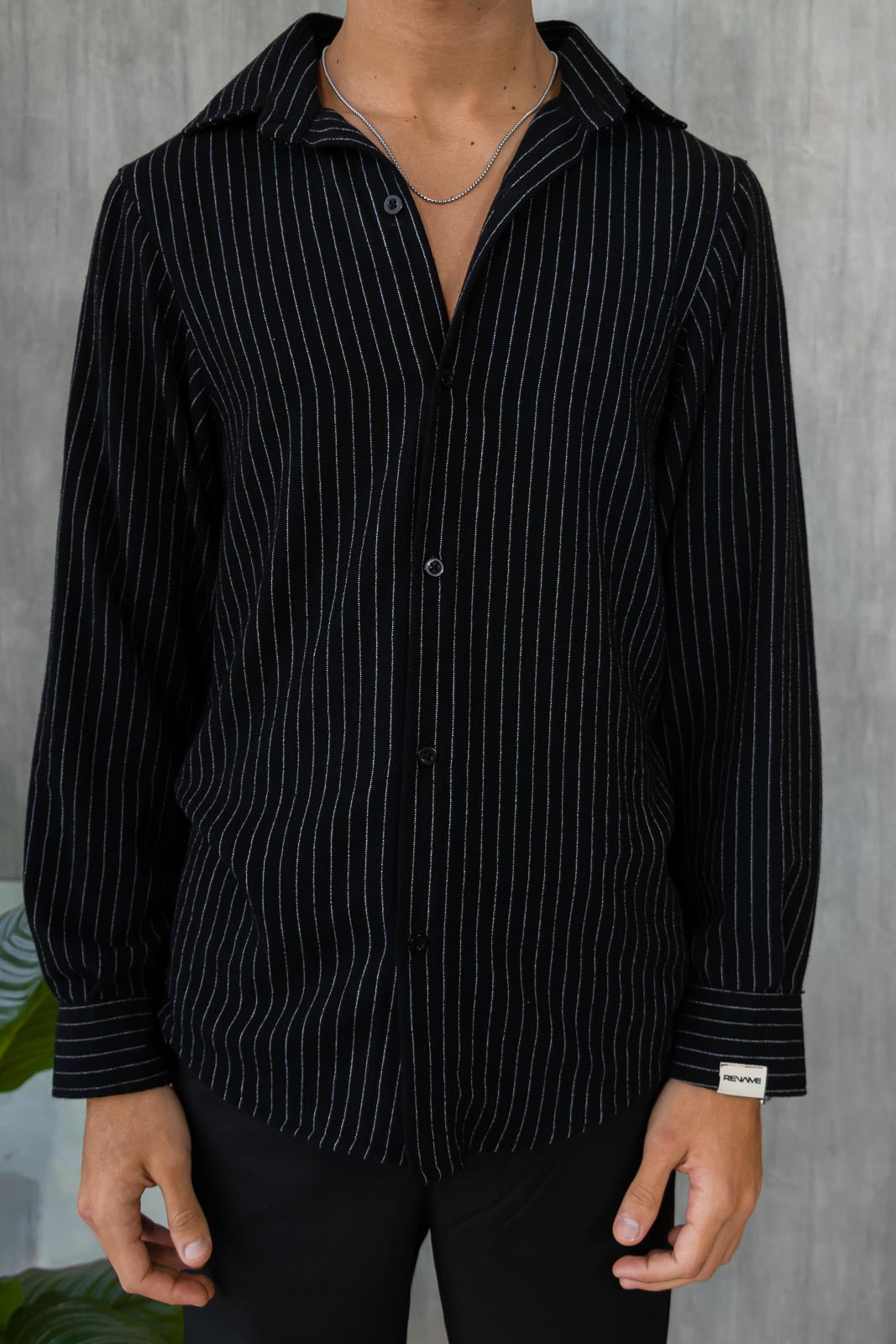 Nápoles Shirt -  Black Rayas