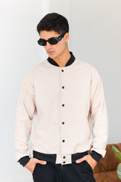 BOMBER JACKET - NUDE