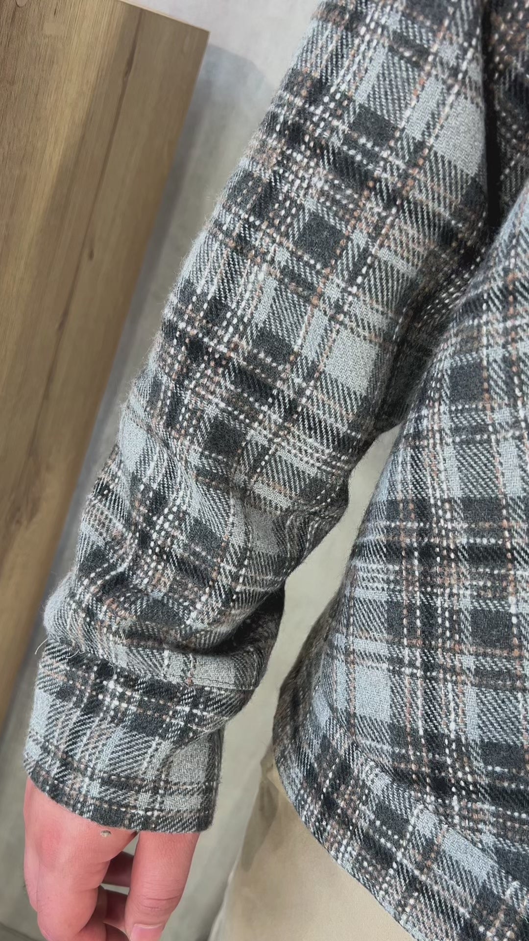 Casaca Londres - Gris Estampado